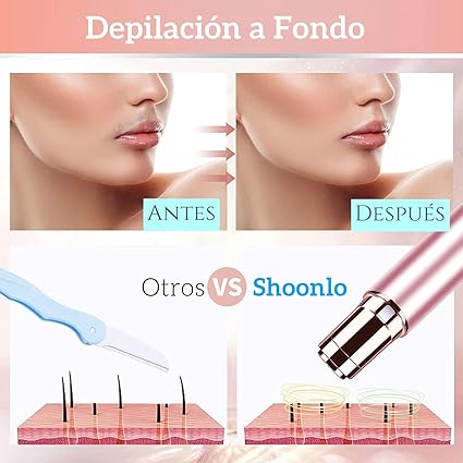 DEPILADORA FACIAL PORTÁTIL