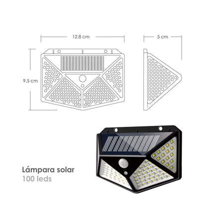 Lampara Solar 100 leds (2 X 1)