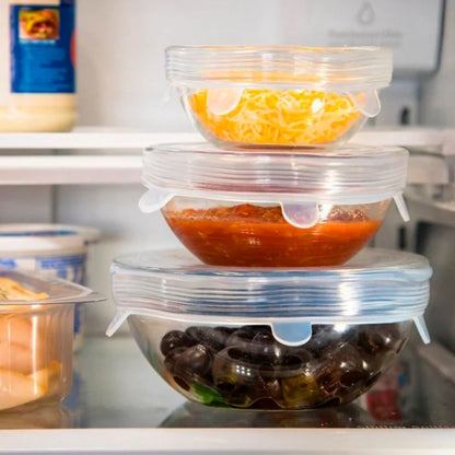 EcoFlex Lids: Tapas de Silicona Reutilizables y Seguras (2 paquetes con 15% desc.)